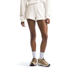 شورت نسائي من الصوف بنصف قبة من THE NORTH FACE (مقاس قياسي ومقاس كبير)، أبيض الكثبان الرملية، مقاس كبير