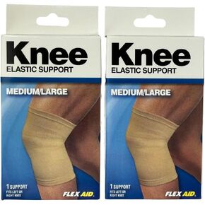 دعامة مرنة للركبة - قطعتان، مقاس M/L in Kuwait