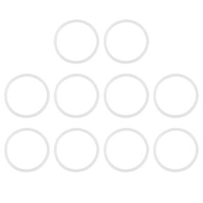 X AUTOHAUX Silicone O-Rings, 45mm OD 38.8mm ID 3.1mm Width VMQ Seal Gasket for Compressor Valves Pipe Repair, White, Pack of 10
