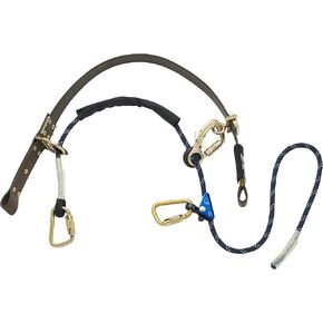 3M DBI-SALA Cynch-Lok 1204057 Fall Restriction Device, With Rope Lanyard For Distribution Poles Up To 18.5-Inch Dia., 58-Inch Circ., Brown/Blue