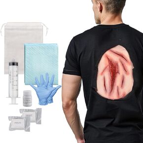 Large Laceration Wounds with Bleeding Function, Wound Packing Task Trainer for Medical Education