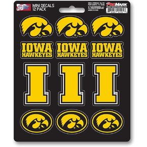 FANMATS NCAA unisex-adult NCAA Mini Decal 12-E2pk