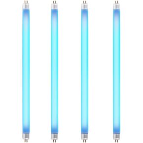 4 Pack 8W T5 Replacement UV Bulb Compatible with Bell and Howell Monster Bug Zapper and Faicuk WS108 Wall Sconce Fly Light Trap, 12 Inch F8T5/BL UVA 365nm Fluorescent Light Bulbs