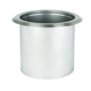 DISPENSE-RITE TCD-2-NB 6.25" Diameter Drop-in Trash Chute, Small, Stainless Steel