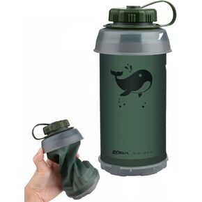 Collapsible Water Bottle 26oz BPA-Free Foldable Travel Water Bottle Leakproof Reusable Portable Sports Water Bottle for Camping,Hiking Outdoor Indoor Sport