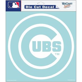 MLB Chicago Cubs Die-Cut Decal, 8"x8", Team Color