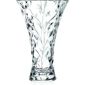 Vase - Round Opening Glass Vase - for Flowers - Roses - Designed - 11.75" H - by Barski - Made in Europe