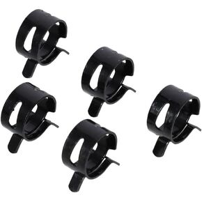 10Pcs Steel Band Clamp,0.75" ID Constant Tension Band, Hose Clamps,19mm Spring Band Type Hose Manganese Steel Clamp Clips Clamp