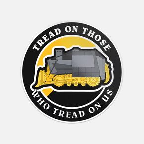 Tread On Those Who Tread On Us Car Bumper Vinyl Sticker Decal