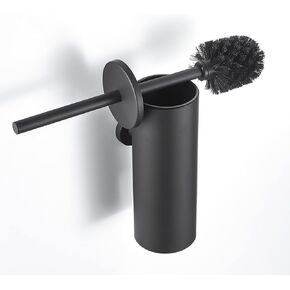 Toilet Brush with Holder for Bathroom Toilet Bowl Brush Holder Toilet Bowl Cleaner brush Wall Mounted Toilet Brush Brushed Gold
