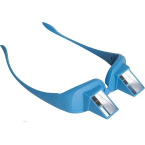 Posture Therapy Prism Glasses (Blue)-Angle Glasses-Safe Easy Light Weight Lie Down Reading & Watching TV Eyeglasses-Horizontal Neck Strain-Pain Reducer-All Posture Methods for Tower