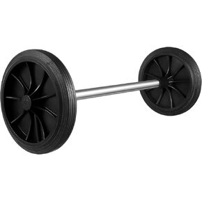 ULTECHNOVO Trash Cans Wheels Garbage Bins Wheels with Hollow Shafts Replacement Wastebasket Pulley Wheel Wagon Cart Wheel Trash Can Accessories