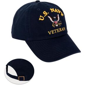 Desert Cactus United States Navy Baseball Hat US Brimmed Embroirderd Hats Cap Adjustable Cloth Strap Adult (Style D)