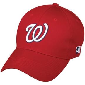 Outdoor Cap Washington Youth Nationals Adjustable Replica Official Baseball Hat Red