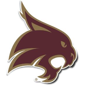 Desert Cactus Texas State University TxSt Bobcats Vinyl Decal Laptop Water Bottle Car Scrapbook Sticker (IND 00004)