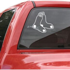 MLB Boston Red Sox 8" x 8" White Logo Decal