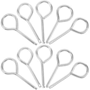 jojofuny Fire Extinguisher Pull Pins, 20pcs Iron Maintenance Pins Replacement Heavy Duty Pull Pin Fire Extinguisher Safety Cotter Pins Extinguisher Accessories Silver