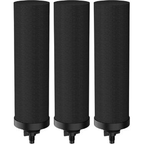 Membrane Solutions UV Countertop Gravity Water Filtration System Replacement Filter Elements - 3 Packs (U3P)
