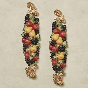 Touch of Class Fruitful Bounty Antique Beige Traditional Hanging Wall Art Sculpture Decor