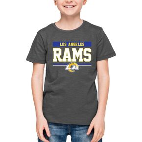 Team Fan Apparel NFL Youth Short Sleeve Charcoal T Shirt, Kids Sports Tee, Unisex Team Gear for Boys and Girls