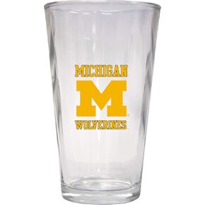 University of Michigan 16 oz Pint Glass Officially Licensed Collegiate Product