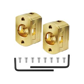 Brass Z Axis Coupler Dual Z T8 Lead Screw Fit for Creality Ender 3 Pro V2 S1 Neo CR10 S4 S5 3D Printer 8mm Threaded Rod Oldham Coupling Kit Oldham Coupling Kit Advoid Radial Misalignment
