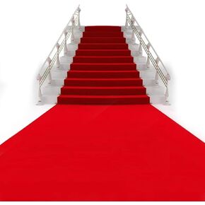 Red Carpet Runner, 3.3ft x 33ft Hollywood Birthday Party Decorations Red Carpet Event Runner for Indoor Or Outdoor Use in Kuwait
