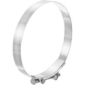 uxcell 1Pcs T-Bolt Hose Clamps, 227-239mm/8.94"-9.41" ID Range, Stainless Steel Radiator Hose Clamp Intake Clamp for Truck Exhaust