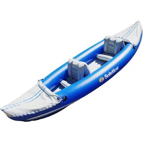SOLSTICE Rogue 1 to 2 Person Inflatable Fishing Kayak Boat for Adults & Kids 10'6'' X 33'' | Tandem 2 Blow Up Seats & Spray Skirt | Reinforced K-80 26 Gauge PVC Material