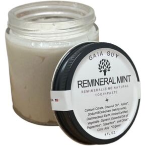 REMineral Mint | Remineralizing Natural Toothpaste | Freshens Breath & Strengthens Tooth Enamel | Vegan | Fluoride Free Toothpaste