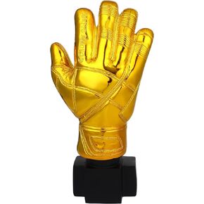 BESPORTBLE Goalkeeper Award Trophies Football Golden Glove Trophy Cups Gloves Model Soccer Match Trophy Fans Souvenir Resin Craft for Competitions Parties