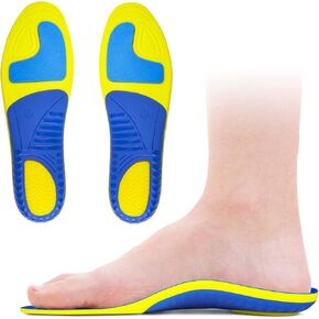 Insoles for Standing All Day Arch Support Insoles - Shoe Inserts for Flat Feet, Heel Spur, Heel Pain, Plantar Fasciitis Relief Insoles - Orthotic Inserts for Women & Men