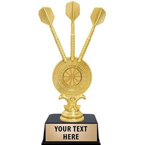 Crown Awards Dart Trophies, 6" Darts Trophy with Custom Engraving Prime