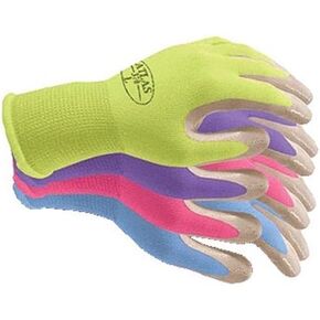 370 Nitrile Grip Coated Work Glove - Assorted Colors 4-Pack