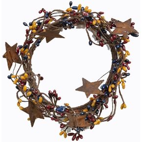CWI Gifts Colonial Mix Pip Ring with Rusty Stars, 4 by 8-Inch in Saudi Arabia