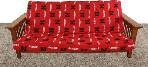 أغطية الكلية Nebraska Cornhuskers Futon Lounge Cover، كامل، ألوان الفريق in Kuwait