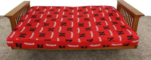 أغطية الكلية Nebraska Cornhuskers Futon Lounge Cover، كامل، ألوان الفريق in Kuwait