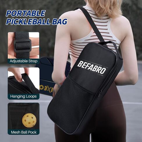 Pickleball Paddles Set of 2 | USAPA Applied Fiber Glass Pickleball Paddles with 4 Pickle Balls, 2 Paddle Covers, 2 Grip Tapes & Carry Bag | Pickle Ball Rackets for Men, Women, Beg & Experts in Saudi Arabia