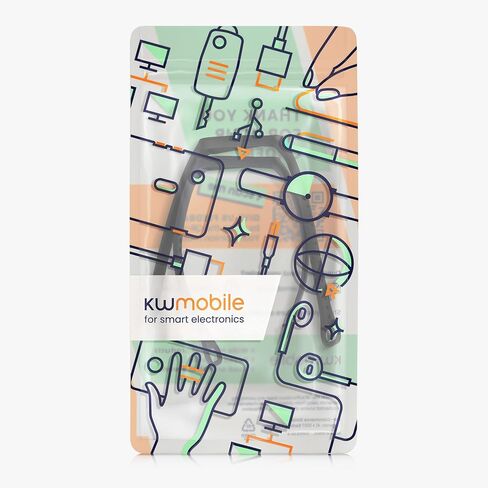 kwmobile Straps Compatible with Amazfit Band 7 Straps - 2x Replacement Silicone Watch Bands - Black/Dark Blue in Saudi Arabia