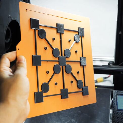 منصة فولاذية مرنة للطابعة ثلاثية الأبعاد، سرير تسخين مرن مغناطيسي مزدوج الجوانب، سرير Ender 3، لوحة بناء من الراتنج المركب، 235 × 235 مم لـ Ender 3 Pro، Ender 3 V2 in Kuwait