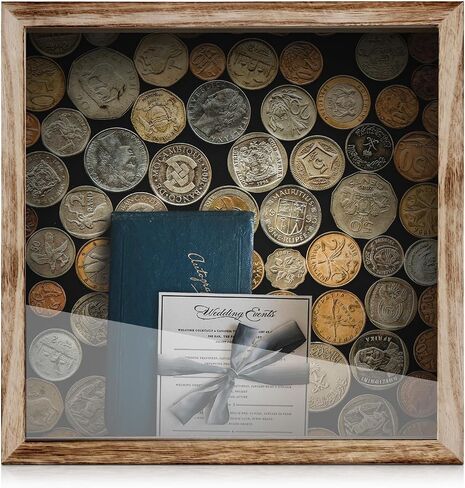 Shadow Box Frame 12 x 12 Shadow Box Display Case 3 color linen interiors, with Solid Wood Frame for Pictures, Flowers, Memorial, Medals, Wedding Bouquet for Wall or Tabletop, 10 pins in Saudi Arabia