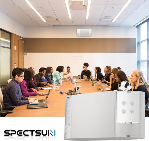 مجموعة واحدة من إضاءة الطوارئ LED من Spectsun مع بطارية احتياطية - رأسان مربعان من أضواء الطوارئ التجارية البيضاء - مصابيح طوارئ متشددة بتيار متردد 120/277 فولت مدرجة في قوائم UL للعمل/المنزل in Kuwait