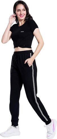 French Terry Womens Sweatpants 100% Cotton | Sweatpants Women,Joggers for Women, Yoga Pants Women in Saudi Arabia