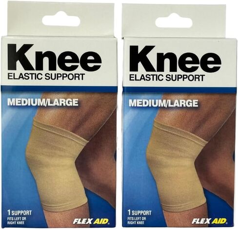 دعامة مرنة للركبة - قطعتان، مقاس M/L in Kuwait