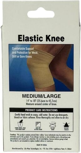 دعامة مرنة للركبة - قطعتان، مقاس M/L in Kuwait