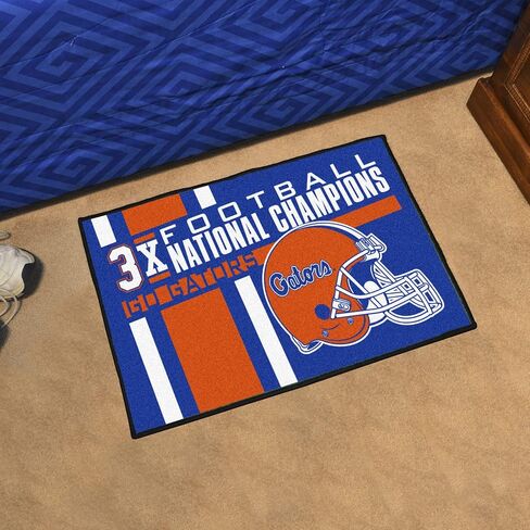 FANMATS 25951 NCAA - Florida Gators Dynasty Starter Mat Accent Rug - 19in. x 30in. | Sports Fan Home Decor Rug and Tailgating Mat - Football Champions in Saudi Arabia