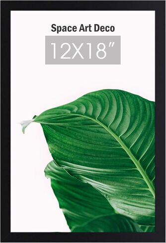 Space Art Deco, 11x17 Poster Frame, Horizontal and Vertical Wall Display, with Plexiglass (Black, Set of 1) in Saudi Arabia