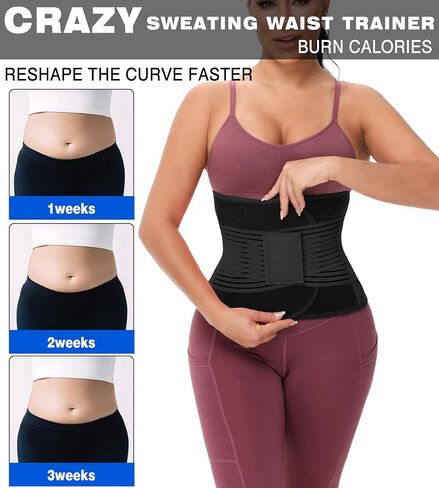 مدرب الخصر للنساء والرجال - مدرب الخصر Sculpt Touch لدعم الظهر من أجل فقدان الوزن والتمارين الرياضية واللياقة البدنية وصالة الألعاب الرياضية in Kuwait