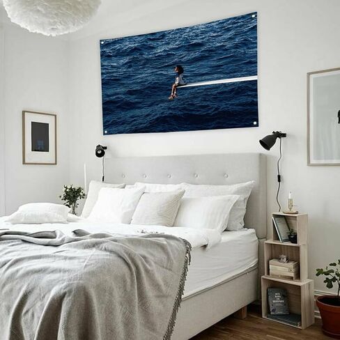 Generic S-Z-A Tapestry 3X5FT SOS Art Music Album Tapestry Music Singer Poster نسيج ملصق نسيج مضحك مع الحلقات النحاسية لغرفة النوم الجامعية ديكور الحفلات الخارجية، كبير، أزرق in Saudi Arabia