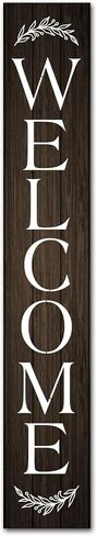 (48inx8in) Tall Welcome Signs Vertical for Front Porch Standing Hanging Large Wooden Sign Door Home Decoration Classroom Farmhouse Decor Outdoor Indoor, 20230328aa006 in Saudi Arabia